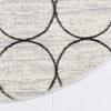 Garden Maze Retreat Collection Area Rug -  Ivyhaven Oval White  lifestyle 114