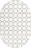 Garden Maze Retreat Collection Area Rug -  Ivyhaven Oval White  lifestyle 55