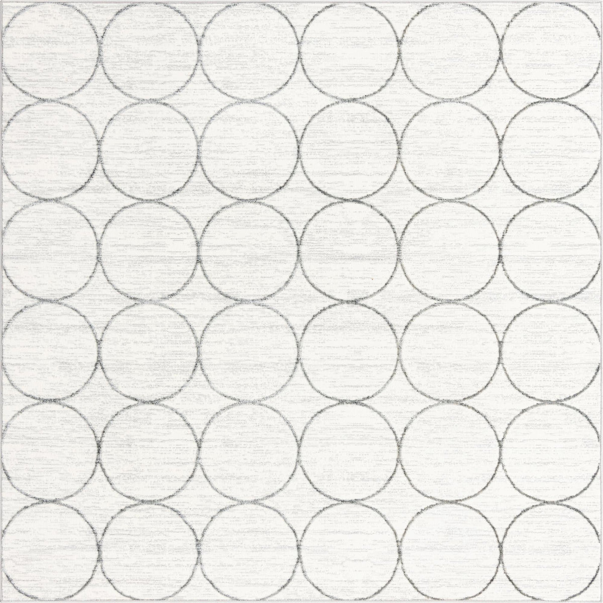 Garden Maze Retreat Collection Area Rug -  Ivyhaven Square White  lifestyle 57