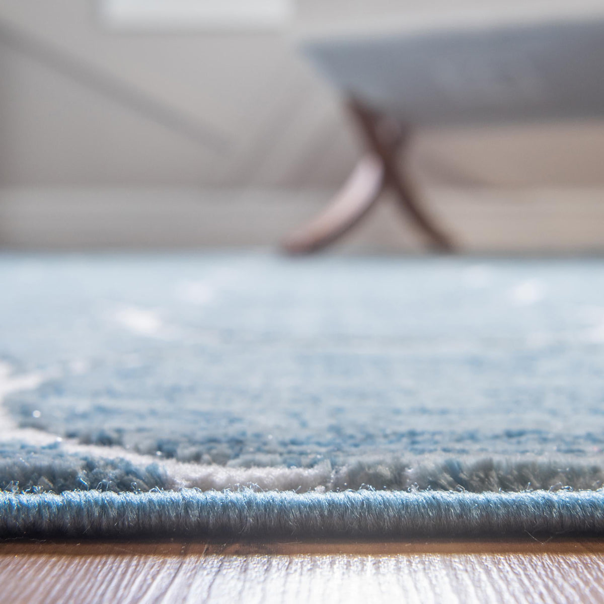 Garden Maze Retreat Collection Area Rug -  Ivyhaven Octagon Blue  lifestyle 107