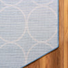 Garden Maze Retreat Collection Area Rug -  Ivyhaven Octagon Blue  lifestyle 123