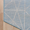 Garden Maze Retreat Collection Area Rug -  Arborlane Octagon Blue  lifestyle 190