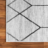 Garden Maze Retreat Collection Area Rug -  Greenbower Square White  lifestyle 147
