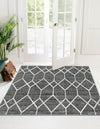 Garden Maze Retreat Collection Area Rug -  Greenbower Square Gray  lifestyle 66