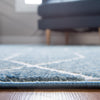 Garden Maze Retreat Collection Area Rug -  Greenbower Octagon Blue  lifestyle 117