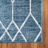 Garden Maze Retreat Collection Area Rug -  Greenbower Square Blue  lifestyle 182