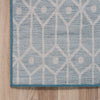 Garden Maze Retreat Collection Area Rug -  Mazeview Square Blue  lifestyle 172