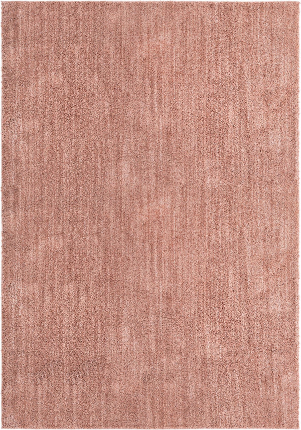 Plush Paradise Retreat Collection Area Rug - Santorini (Grapefruit Pink) Rectangle Grapefruit Pink Main