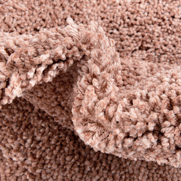 Plush Paradise Retreat Collection Area Rug - Santorini (Grapefruit Pink) Rectangle Grapefruit Pink  lifestyle 7