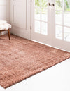 Plush Paradise Retreat Collection Area Rug - Santorini (Grapefruit Pink) Square Grapefruit Pink  lifestyle 19