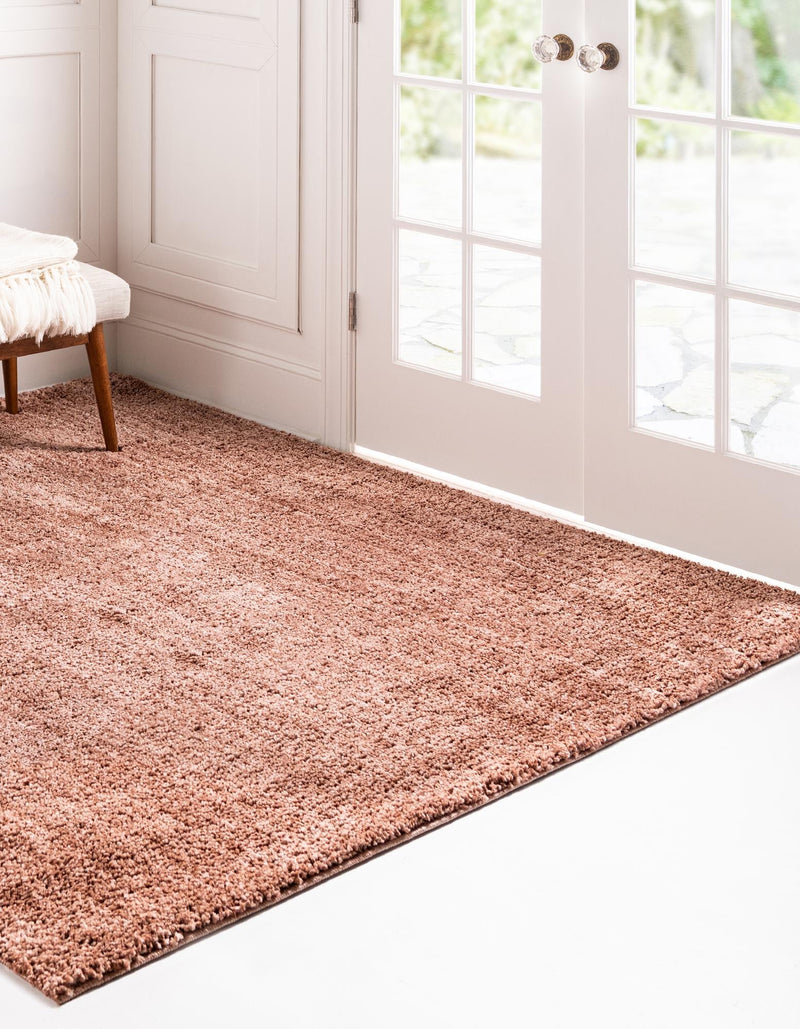 Plush Paradise Retreat Collection Area Rug - Santorini (Grapefruit Pink) Square Grapefruit Pink  lifestyle 19