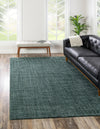 Plush Paradise Retreat Collection Area Rug - Santorini (Rosemary Green) Rectangle Rosemary Green  lifestyle 2