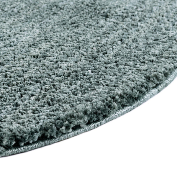 Plush Paradise Retreat Collection Area Rug - Santorini (Rosemary Green) Round Rosemary Green  lifestyle 31