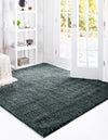 Plush Paradise Retreat Collection Area Rug - Santorini (Rosemary Green) Square Rosemary Green  lifestyle 23