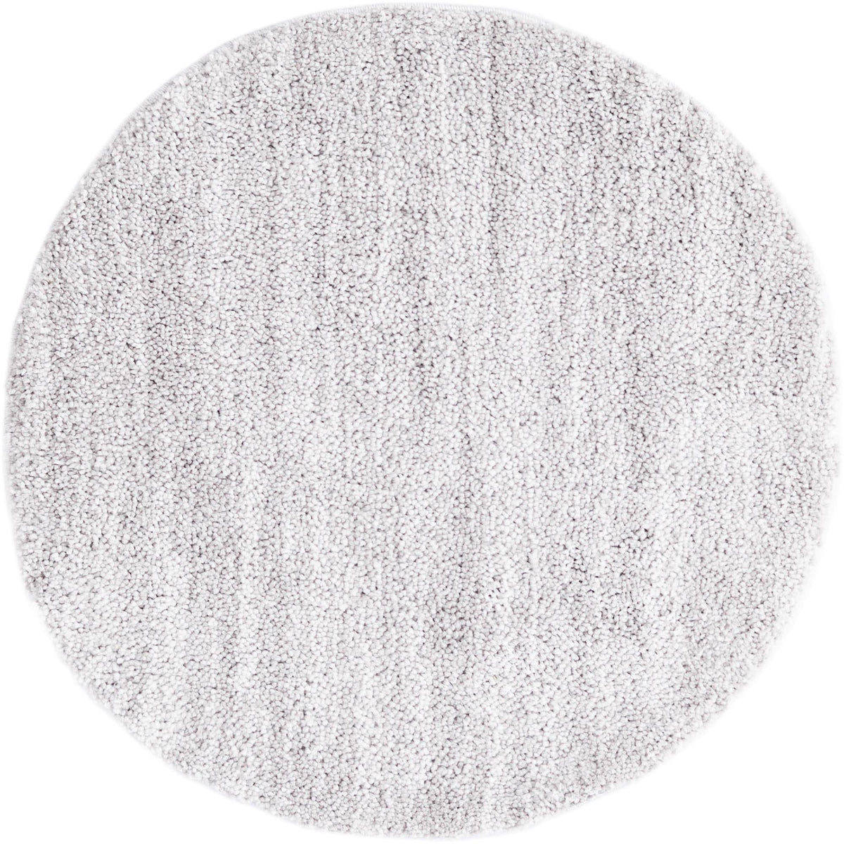 Plush Paradise Retreat Collection Area Rug - Santorini (Ash Gray) Round Ash Gray  lifestyle 12
