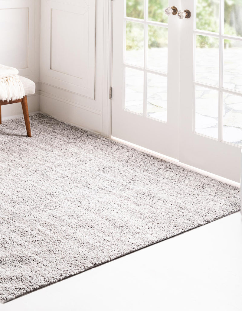 Plush Paradise Retreat Collection Area Rug - Santorini (Ash Gray) Square Ash Gray  lifestyle 19
