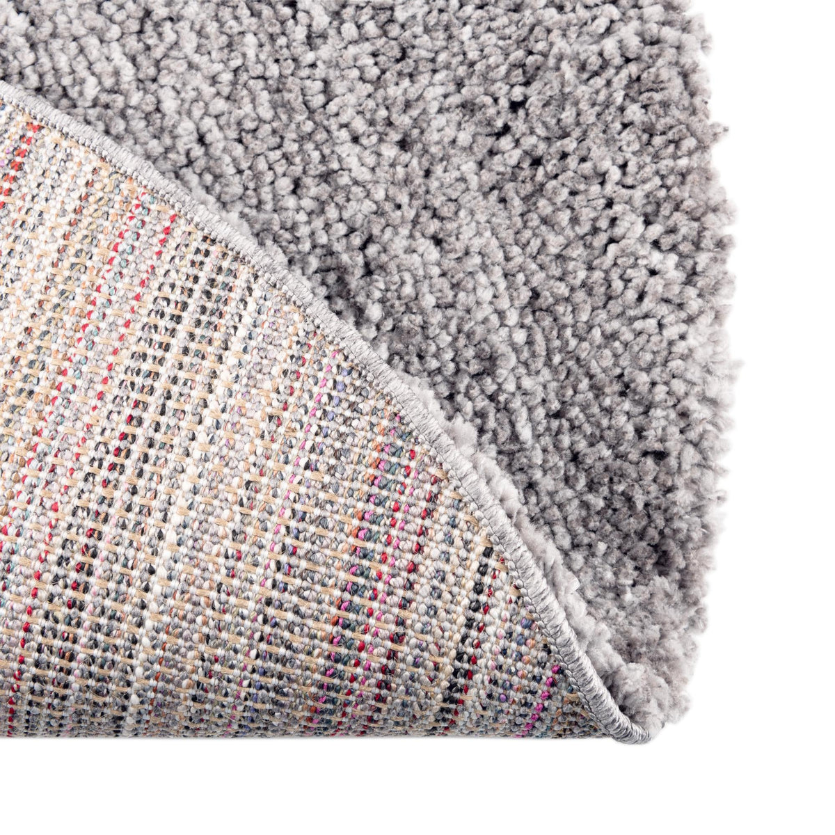 Plush Paradise Retreat Collection Area Rug - Santorini Round Pepper Gray  lifestyle 99