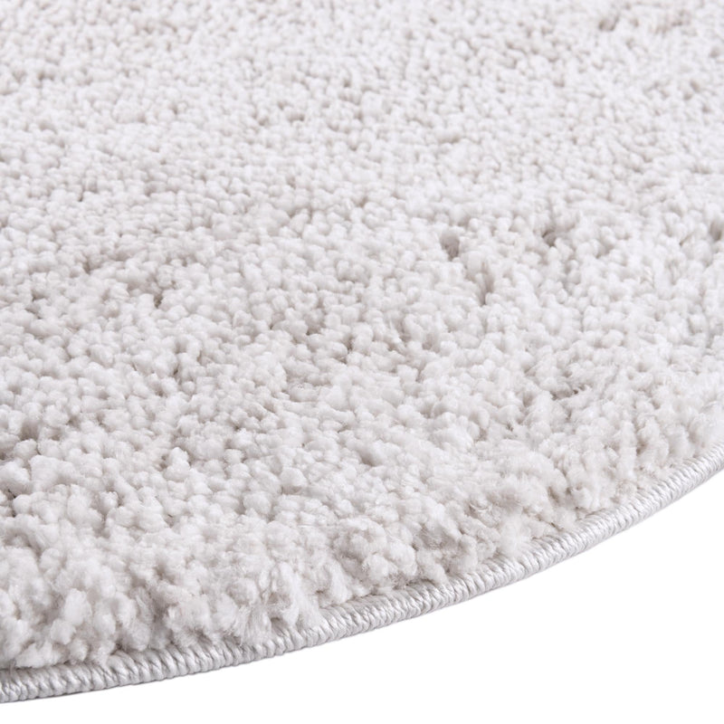 Plush Paradise Retreat Collection Area Rug - Santorini (Sea Salt White) Round Sea Salt White  lifestyle 27
