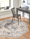 Coastal Manor Collection Area Rug -  Dunes Octagon Dark Blue  lifestyle 33