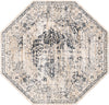 Coastal Manor Collection Area Rug -  Dunes Octagon Dark Blue  lifestyle 27