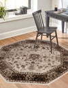 Andes Summit Collection Area Rug -  Aconcagua Octagon Cream  lifestyle 20