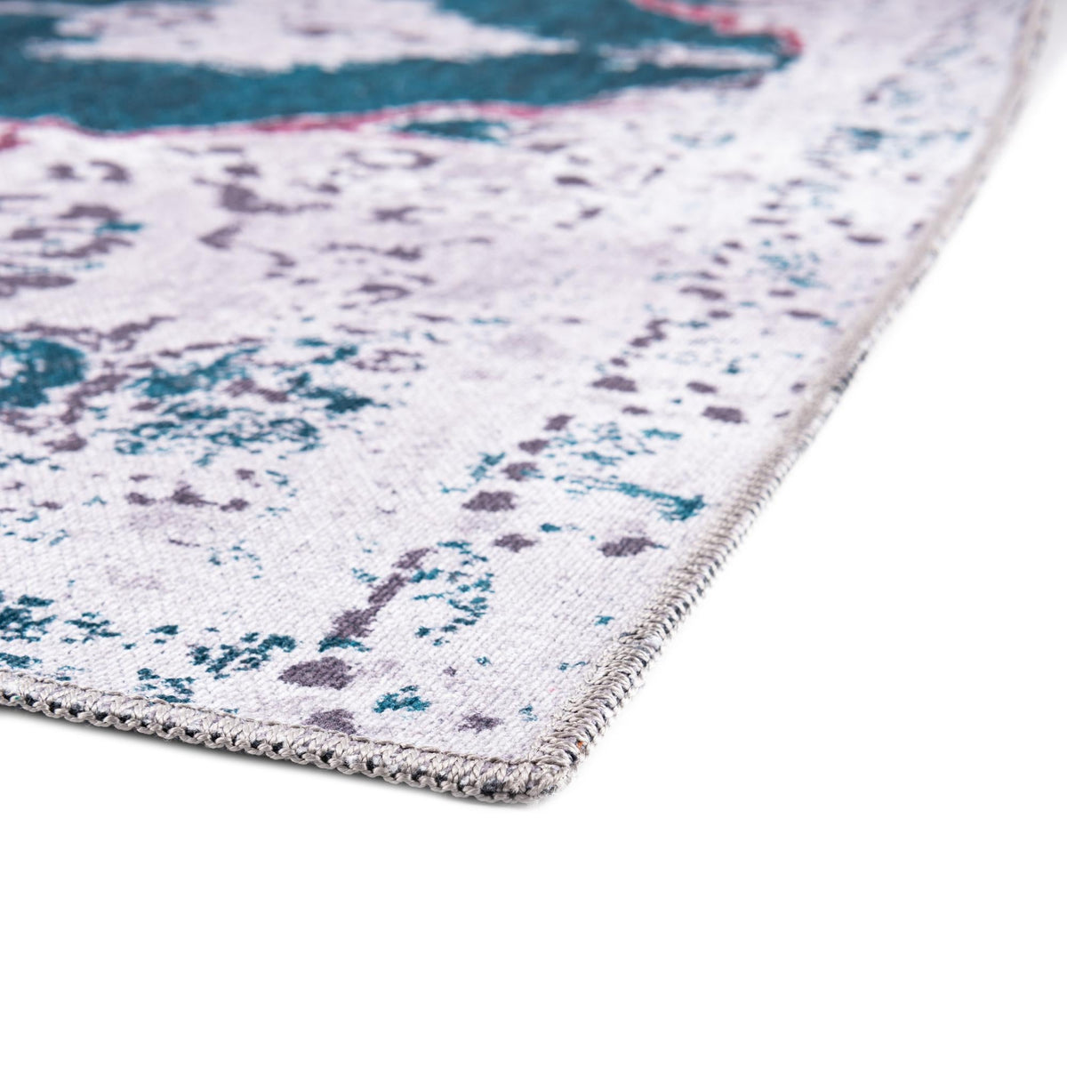Baroque Era Collection Area Rug - Versailles (Teal Green) Rectangle Teal Green  lifestyle 6