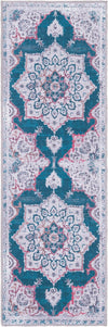 Baroque Era Collection Area Rug - Versailles (Teal Green) Runner Teal Green  lifestyle 10