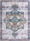 Baroque Era Collection Area Rug - Versailles (Sea Salt White) Rectangle Sea Salt White Main