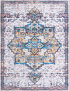 Baroque Era Collection Area Rug - Versailles (Sea Salt White) Rectangle Sea Salt White  lifestyle 2