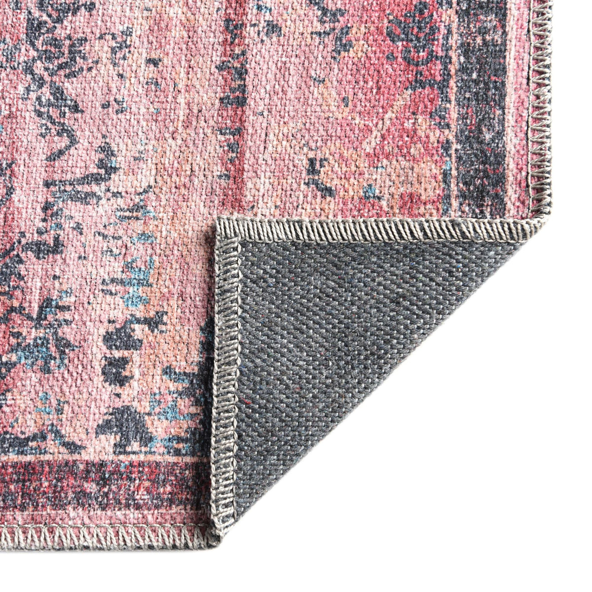 Baroque Era Collection Area Rug - Versailles (Brick) Runner Brick  lifestyle 24
