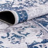 Baroque Era Collection Area Rug - Versailles (Gray Blue) Square Gray Blue  lifestyle 25