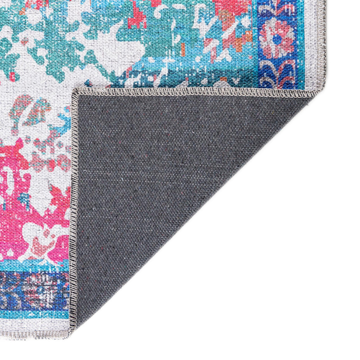 Baroque Era Collection Area Rug - Versailles (Ivory Blue) Rectangle Ivory Blue  lifestyle 8