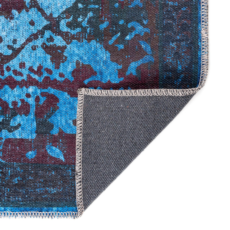Baroque Era Collection Area Rug - Versailles (Multi Black) Rectangle Multi Black  lifestyle 8
