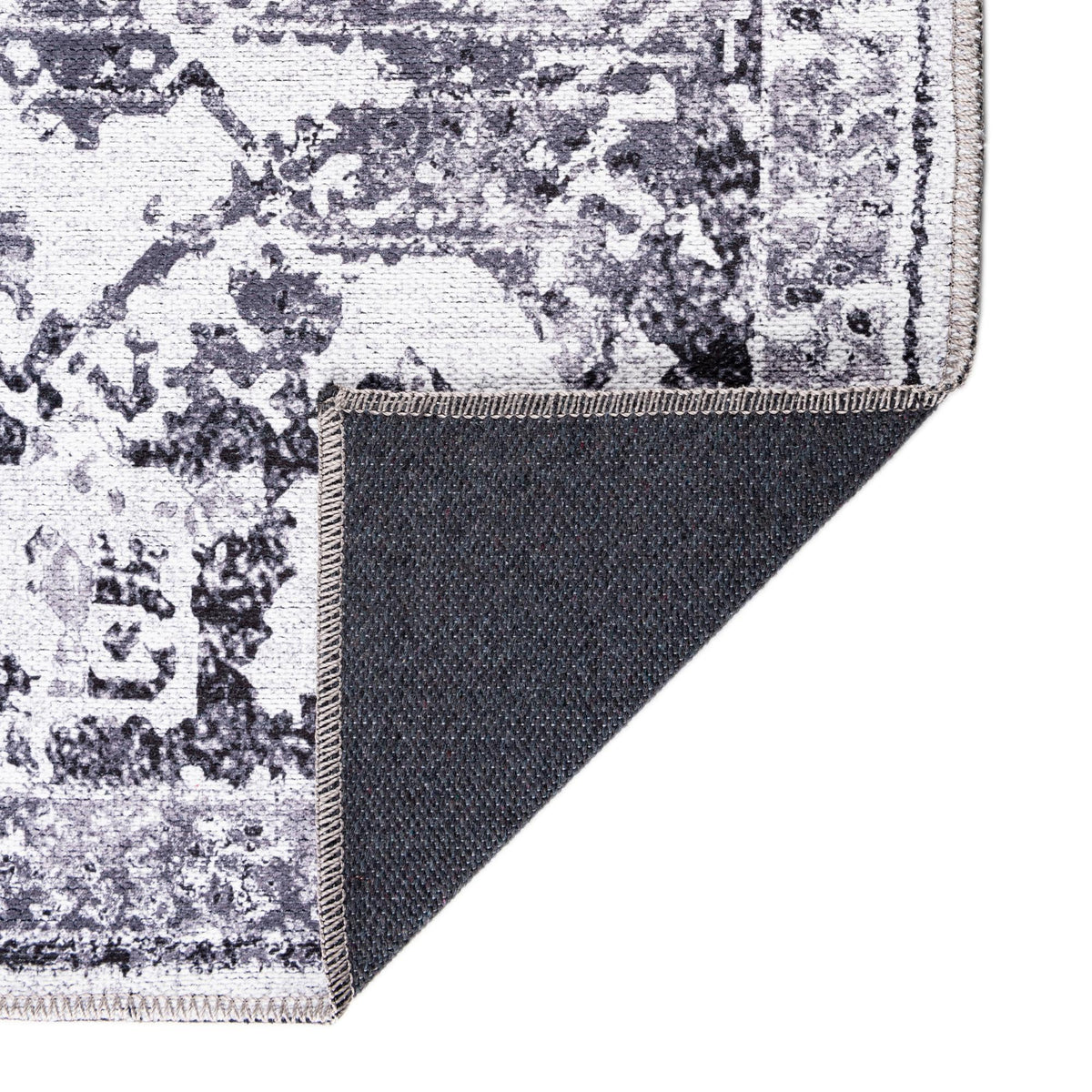 Baroque Era Collection Area Rug - Versailles (Light Gray) Rectangle Light Gray  lifestyle 8