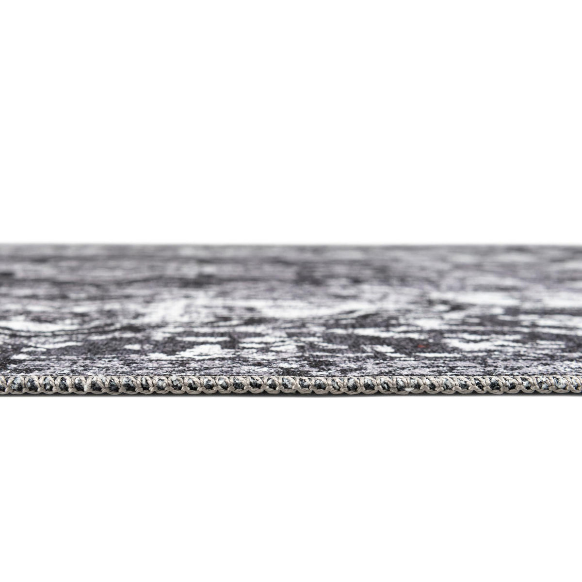 Baroque Era Collection Area Rug - Versailles (Dark Gray) Rectangle Dark Gray  lifestyle 4