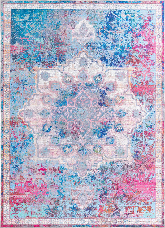 Baroque Era Collection Area Rug - Versailles (Tie Dye) Rectangle Tie Dye Main