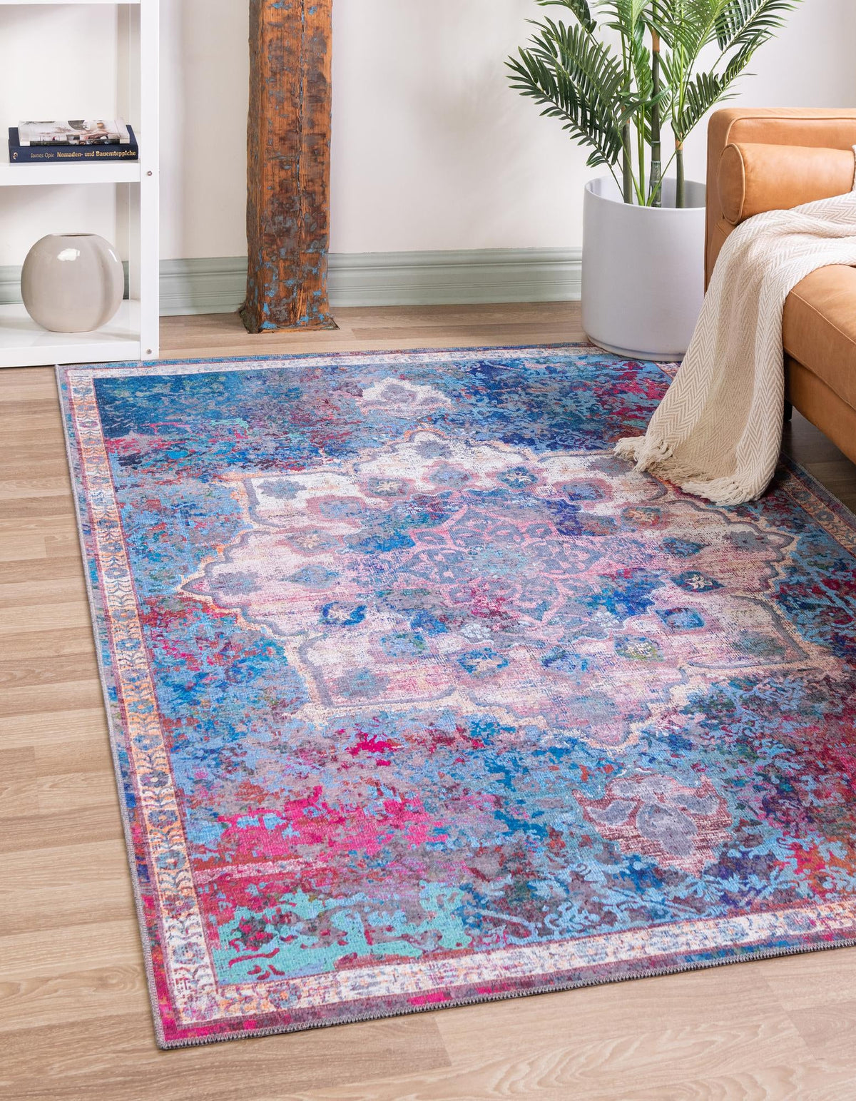 Baroque Era Collection Area Rug - Versailles (Tie Dye) Rectangle Tie Dye  lifestyle 2