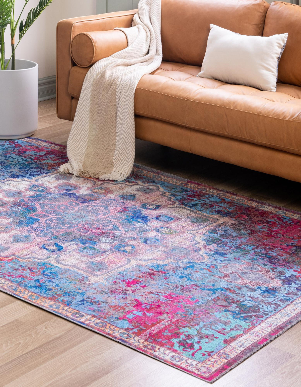 Baroque Era Collection Area Rug - Versailles (Tie Dye) Rectangle Tie Dye  lifestyle 3