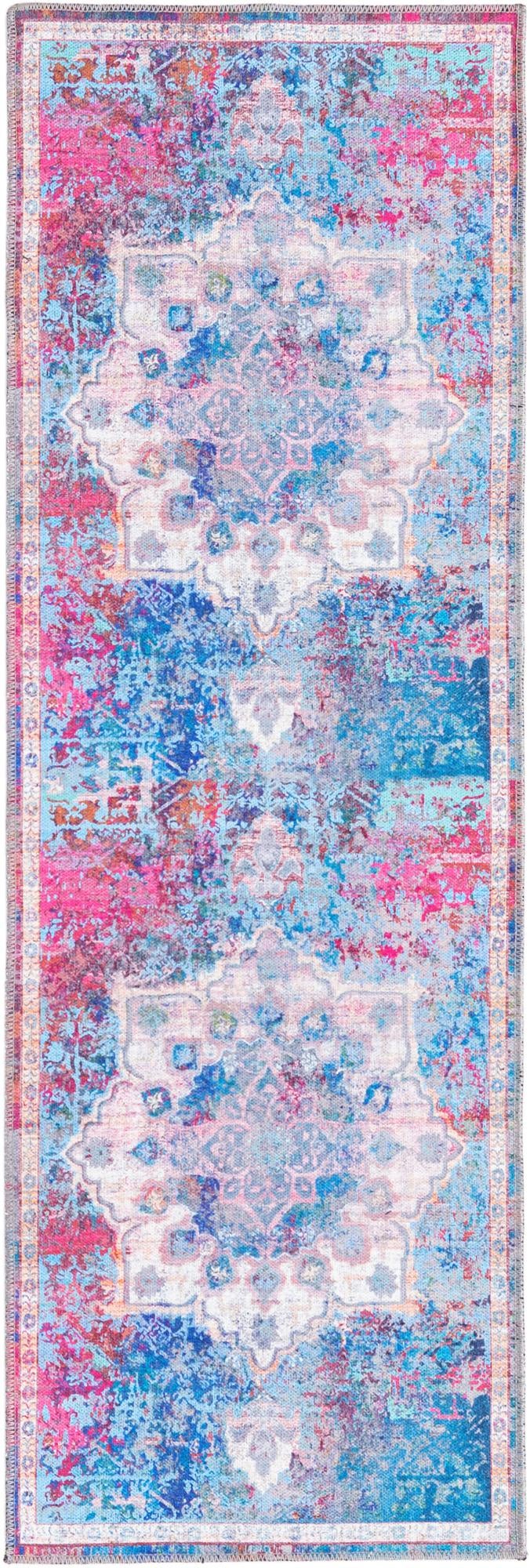 Baroque Era Collection Area Rug - Versailles (Tie Dye) Runner Tie Dye  lifestyle 10