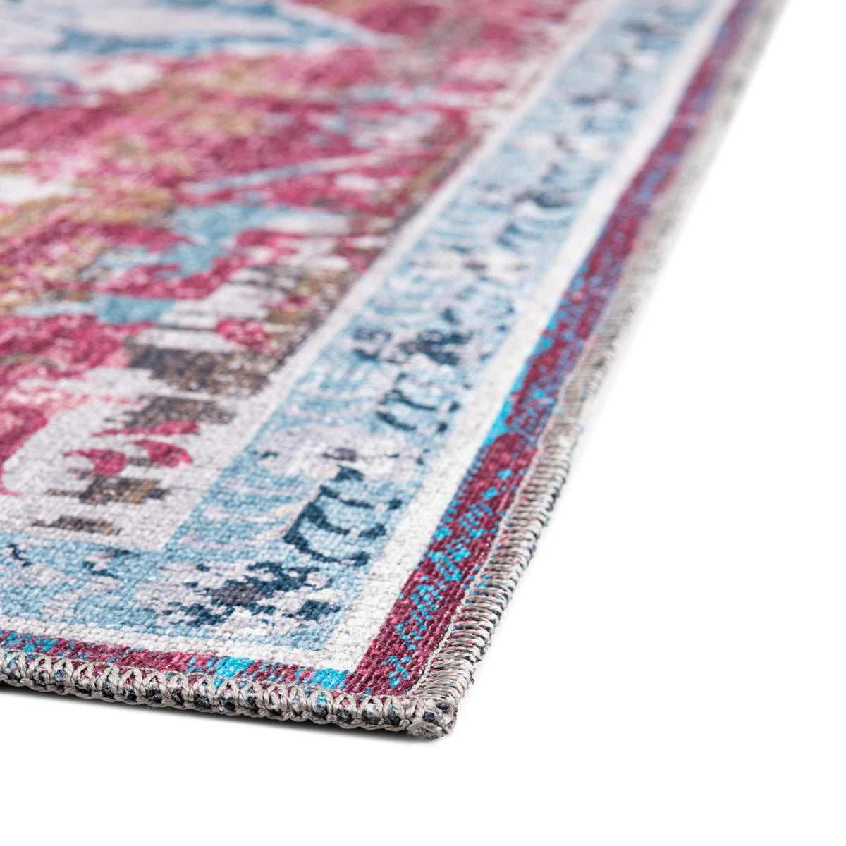Baroque Era Collection Area Rug - Versailles (Antique Pink) Rectangle Antique Pink  lifestyle 6