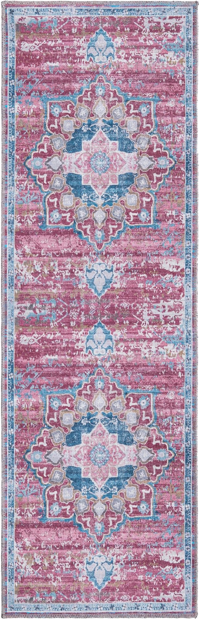 Baroque Era Collection Area Rug - Versailles (Antique Pink) Runner Antique Pink  lifestyle 10