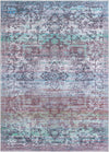 Baroque Era Collection Area Rug - Versailles (Blue Green) Rectangle Blue Green Main