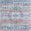 Baroque Era Collection Area Rug - Versailles (Blue Green) Square Blue Green  lifestyle 9