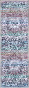 Baroque Era Collection Area Rug - Versailles (Blue Green) Runner Blue Green  lifestyle 10