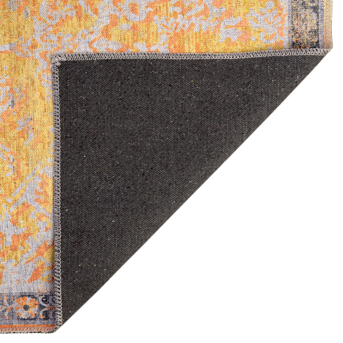 Baroque Era Collection Area Rug - Versailles (Tuscan Yellow) Rectangle Tuscan Yellow  lifestyle 8
