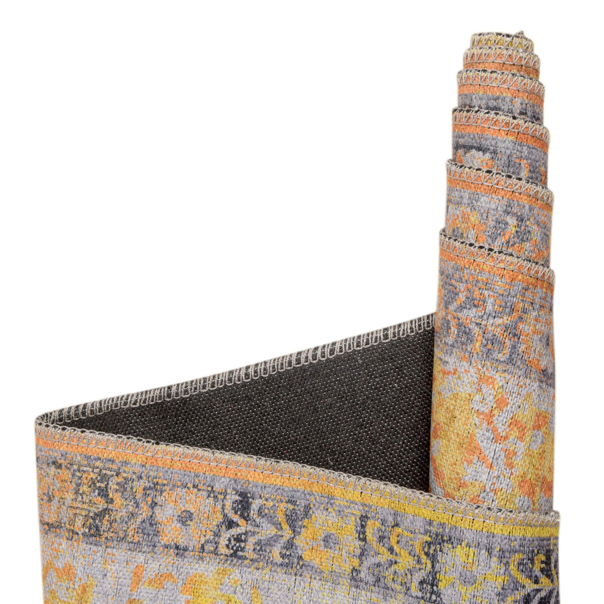 Baroque Era Collection Area Rug - Versailles (Tuscan Yellow) Rectangle Tuscan Yellow  lifestyle 10