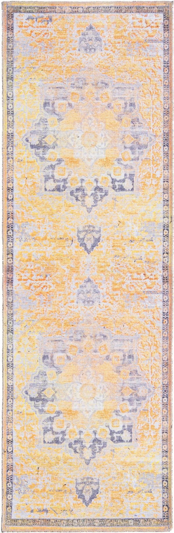 Baroque Era Collection Area Rug - Versailles (Tuscan Yellow) Runner Tuscan Yellow  lifestyle 15