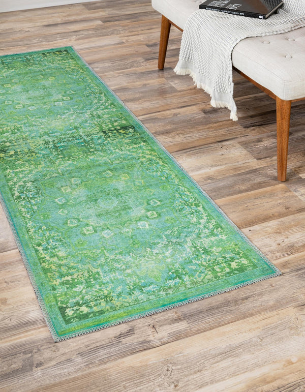 Baroque Era Collection Area Rug - Versailles (Spring Green) Runner Spring Green  lifestyle 14
