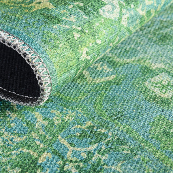 Baroque Era Collection Area Rug - Versailles (Spring Green) Runner Spring Green  lifestyle 20