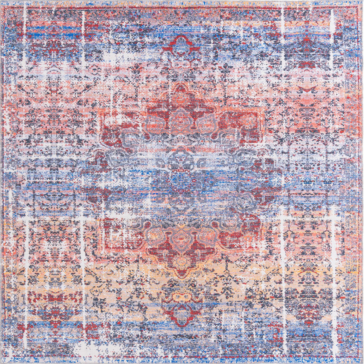 Baroque Era Collection Area Rug - Versailles (Autumn) Square Autumn  lifestyle 9